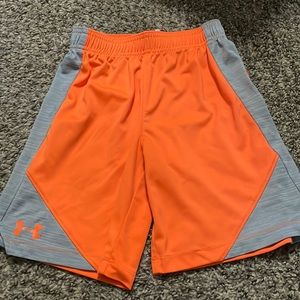 Orange under armour shorts